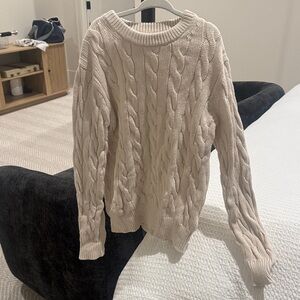 Crewcuts Knit Pullover in Light Cream